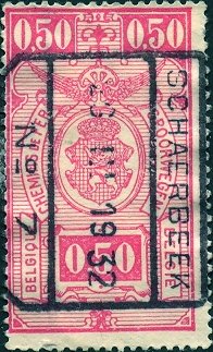 Belgium; 1927: Sc. # Q145: O/Used Single Stamp