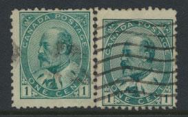 Canada SG 173 / 174 shades?   used  please see scan for further details