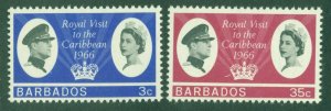 BARBADOS SC# 285-6 F-VF LH 1966