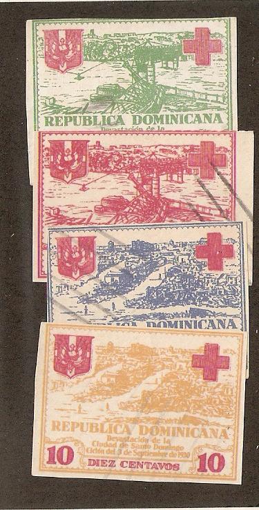 Dominican Republic  Scott # RA5-8    Used