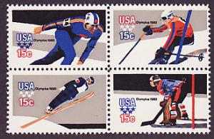 1795-98 Winter Olympics MNH block of four