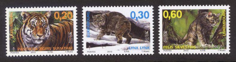 Luxembourg Sc# 1360-2 MNH Wild Cats