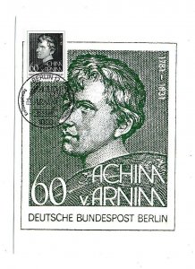 D325269 Germany Maximum Card Famous People 1981 Achim von Arnim