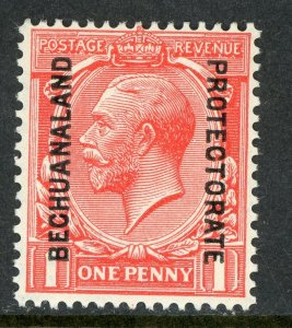 British Bechuanaland 1925 1¢ Scarlet KGV Wmk MCGvR Scott #97 Mint F768