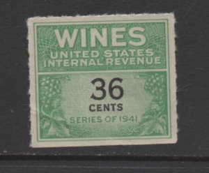 Scott # RE135   Wine single unused no gum as issued