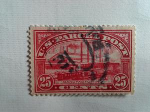 SCOTT # Q-9 PARCEL POST 25 CENTS USED