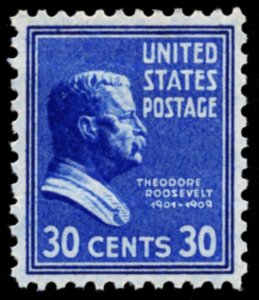 US 830 MNH VF 30 Cent Theodore Roosevelt