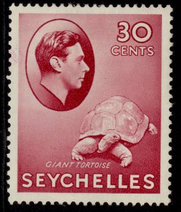 SEYCHELLES GVI SG142, 30c carmine, M MINT. Cat £50.