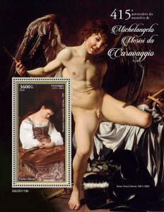 GUINEA BISSAU - 2025 - Caravaggio - Perf Souv Sheet - Mint Never Hinged