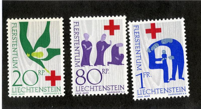 LIECHTENSTEIN 376-378 MNH SCV $2.20 BIN $1.25