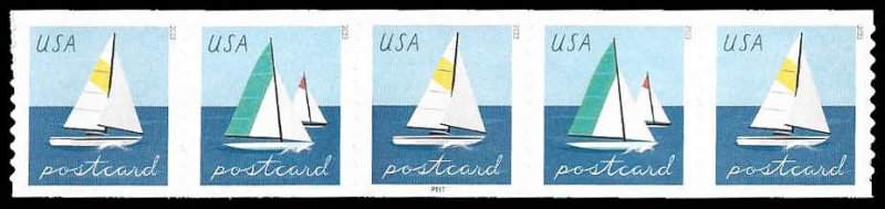 PCBstamps   US 5749-5750 PNC5 $2.40(5x48c)Sailboats, (P1), MNH, (3)