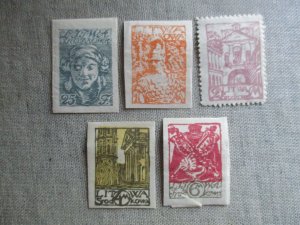 Central Lithuania, Scott# 23-27, MH