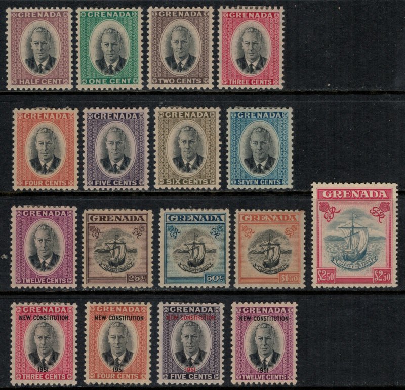 Grenada #151-63,6-9*  CV $34.50