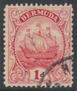 Bermuda  SG 78cd SC# 83a Used  Type II Scarlet * see details and scans