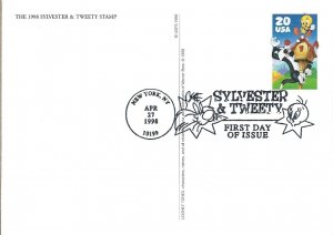 Scott# UX291 US Postal Card FDC