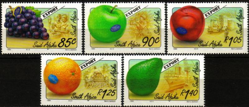 South Africa - 1994 Export Fruits Set MNH** SG 831-835