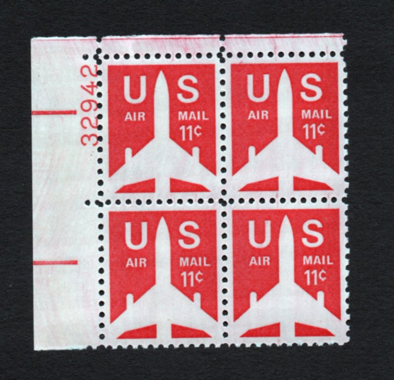 USA Scott # C78  UNUSED  MNH   plate block of 4