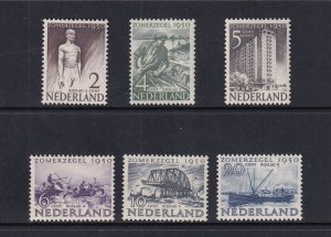 Netherlands  #B208-B213 MNH 1950 cultural welfare