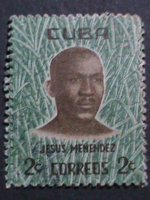 ​CUBA-1961 SC# 66 JESUS MANENDEZ-LEADER OF SUGAR INDUSTRY- MINT VERY FINE