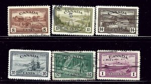 Canada 268-73 Used 1946 set