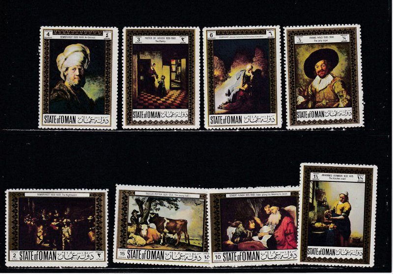 State of Oman, Dutch Paintings,  Mint NH