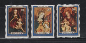 Penrhyn Island #127-29 (1980 Christmas set) VFMNH CV $1.00