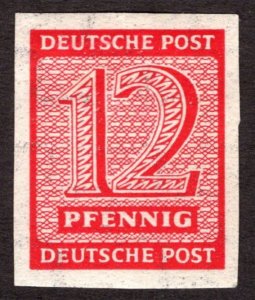 1945, Germany, West Saxony, 12pf, MH, Mi 119Y