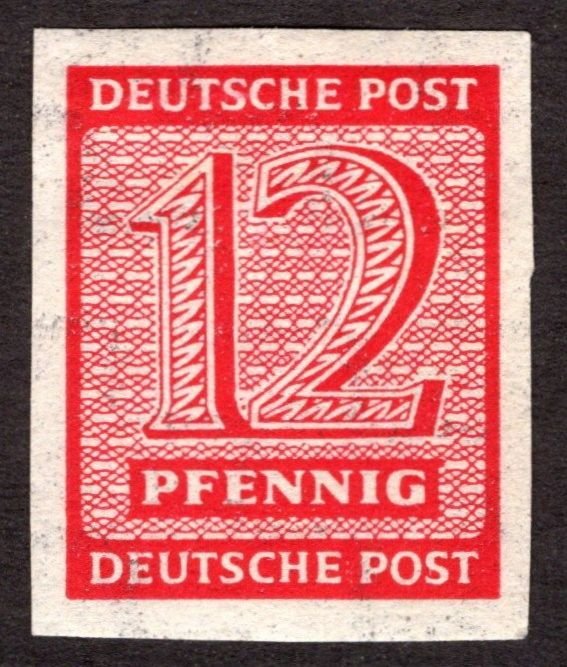 1945, Germany, West Saxony, 12pf, MH, Sc 14N7a