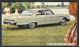 USA POSTAL HISTORY - CAR AUTO 1962 Ford Galaxie 500 town sedan postcard