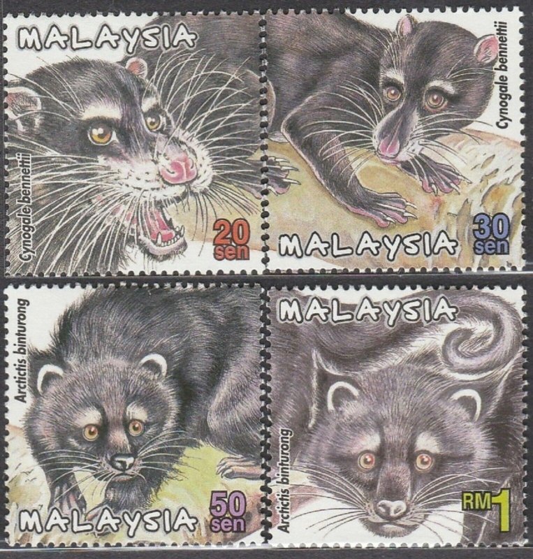 2000 Protected Mammals of Malaysia (2nd Series) Set of 4V SG#MS923-926 MNH