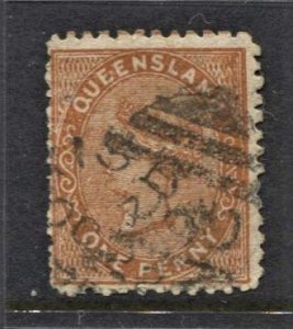STAMP STATION PERTH Queensland #57b QV Definitive Used Wmk.68 - Perf.12