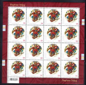 CANADA # 2436  Mint  NH    Sheet of 16 - ART - Daphne Odjig