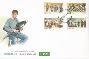 Ireland2008 FDC  Scott #1805-1808 Set of 4 55c , 82c Irish Bands