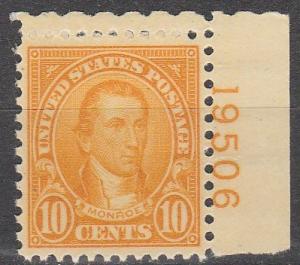 US #642 F-VF Unused  CV $3.25 (A6478)