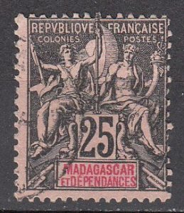 Masagascar  scott no 38 used