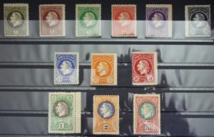 1921 MONTENEGRO - GAETA - 12 STAMPS (MNH) -COMPLETE SET WITHOUT OVERPRINT R! J1