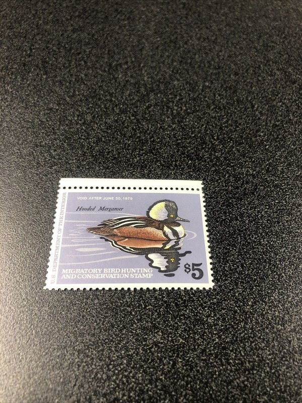 1978 US RW45 - Hooded Merganser - $5 - VF / MNH 