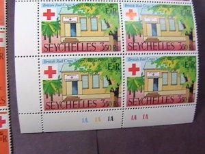 SEYCHELLES # 276-279-MINT/NEVER HINGED-COMPLETE SET OF PLATE # BLOCKS of 6--1970