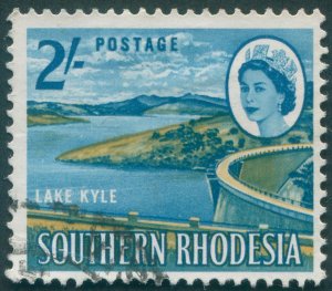 Southern Rhodesia 1964 2s blue & ochre SG101 used