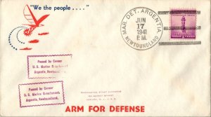 United States Marine Corps 3c Defense 1941 Mar. Det. Argentia, Newfoundland t...