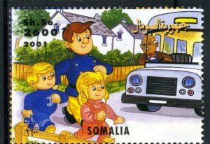 Somalia 2001 FIREMAN SAM Firefighter Set 1 value Perforated Mint (NH)