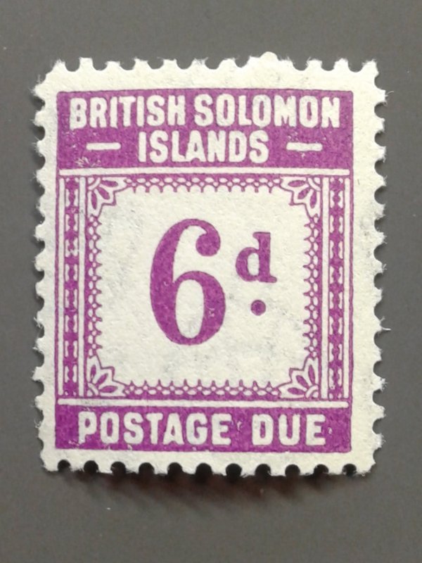 Solomon Islands J6 F-VF MLH.  Scott $ 8.00