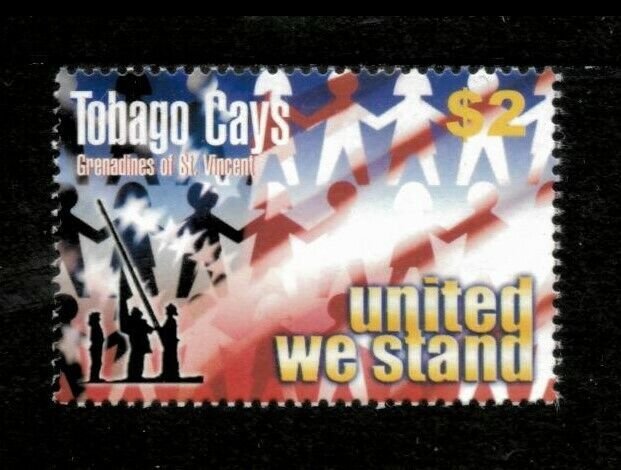 Tobago Cays 2003 - United We Stand, 9/11 Memorial - Individual Stamp - MNH