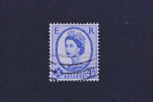 Great Britain Scott # 298   4d  Queen Elizabeth II Date Issued 1953-11-02