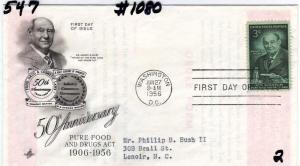 #1080, FDC, AC, CV=$2.00, (2012)