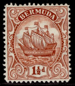 BERMUDA GV SG79b, 1½d red-brown, M MINT. Cat £10.