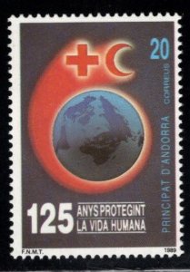 Andorra  (Spanish) Scott 203 MNH** Red Cross Crescent 1983 stamp