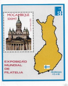 Mozambique 1988 Finlandia S/S Sc 1054 MNH C3