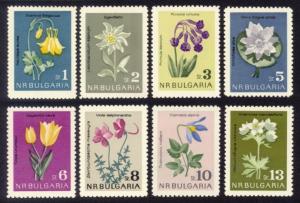 Bulgaria Sc# 1292-9 MNH Flowers