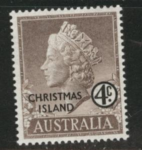 Christmas Island Scott 2 MNH** 1958 QE2